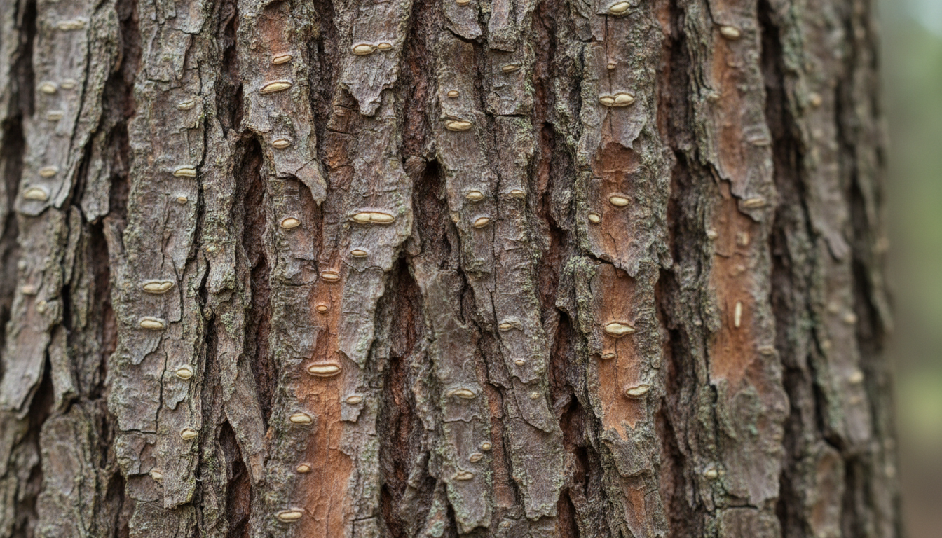 Hackberry tree identification — warty corky bark and asymmetrical leaves